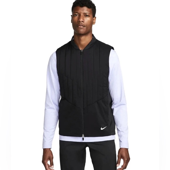 Nike Therma-FIT ADV Repel Full Zip Golf Vest Black‎ Men's Size L